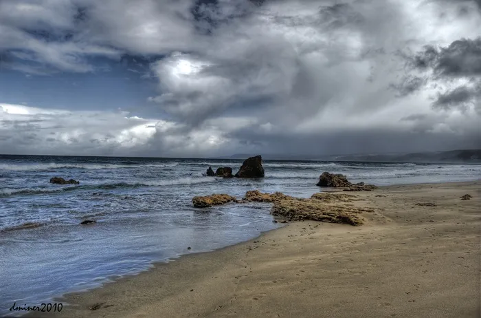 海滩边掠影图片