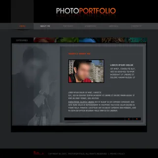 国外摄影网页模板