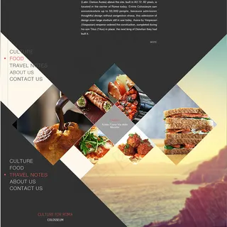 哥特风意大利旅游网页