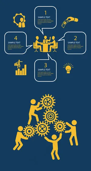 商务小人合作商务PPT设计元素