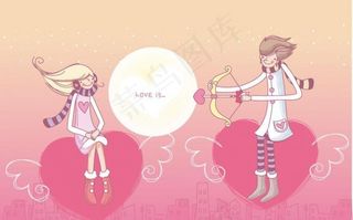 情人节插画图片