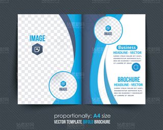 精美时尚画册单页设计矢量素材