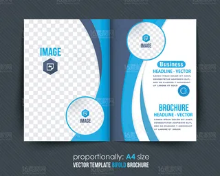 精美时尚画册单页设计矢量素材