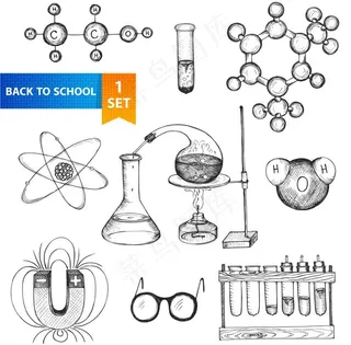 手绘素描用习用品图片