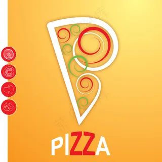 卡通pizza03vector