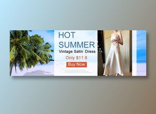 蓝色户外潮流电商淘宝海报banner模板