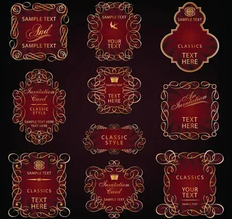 欧式华丽花边花纹矢量素材图片 欧式华丽花边花纹矢量素材图片