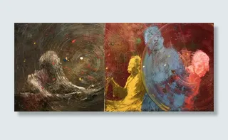 抽象油画无框画