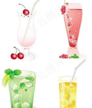 新鲜果汁矢量图片
