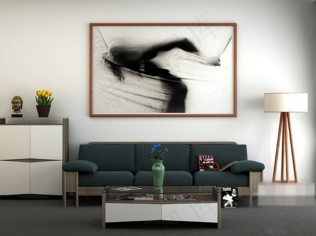 现代简约客厅模型