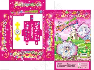 芭比玩具包装盒图片