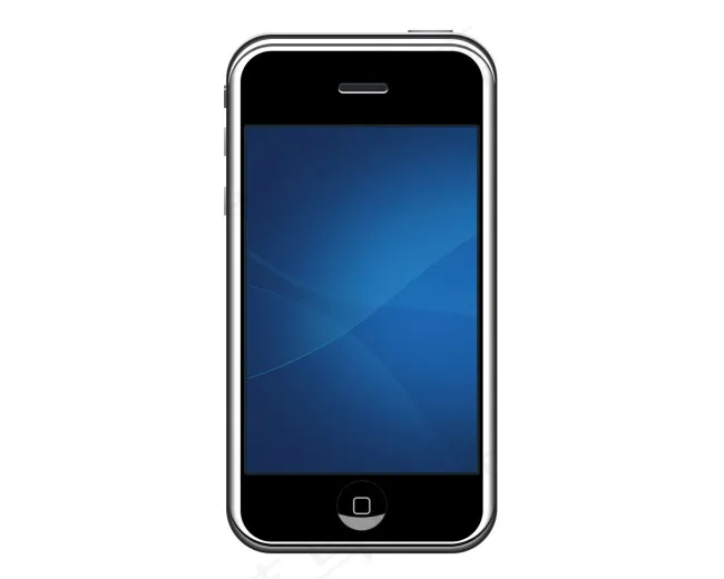 i-phone手机模型psd模版下载