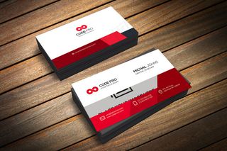大气红黑商务风格名片