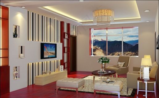 电视背景墙装修设计效果图