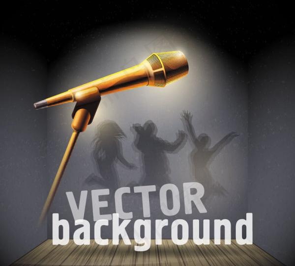 麦克风矢量素材