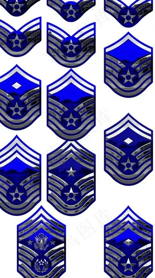 美国空军军衔标识图片