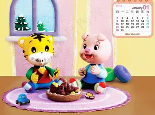 巧虎2011年1月壁纸