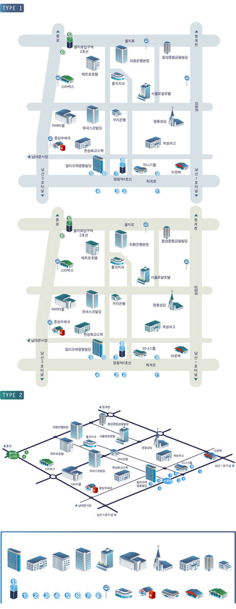 城市规划图绘制元素矢量素材-4