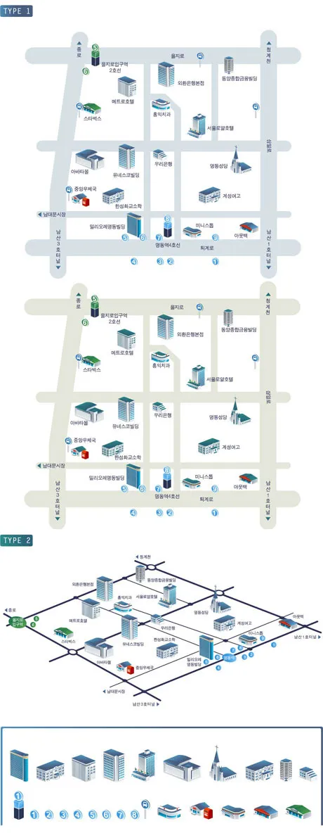 城市规划图绘制元素矢量素材-4ai矢量模版下载