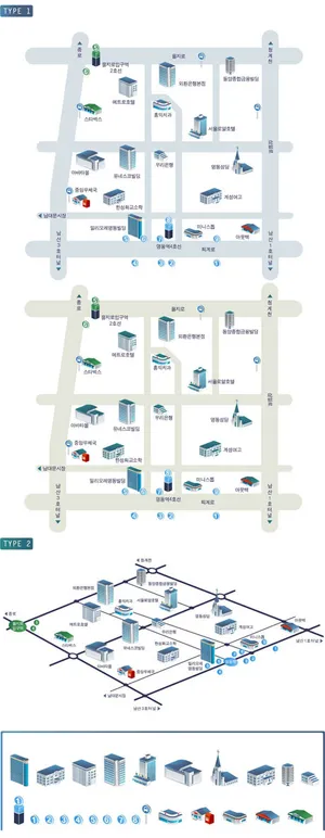 城市规划图绘制元素矢量素材-4
