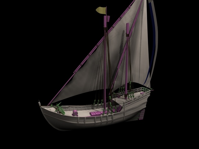 帆船3D模型