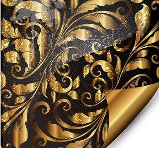 金色欧式花纹时尚花纹底纹图片