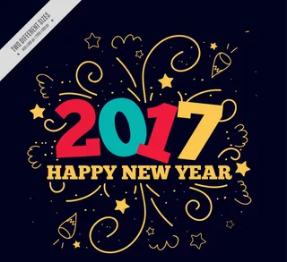 有趣的新年背景