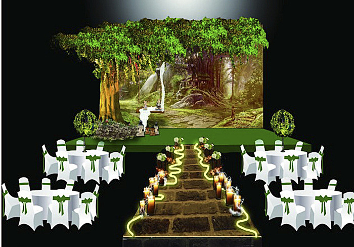 婚礼场景布置图片
