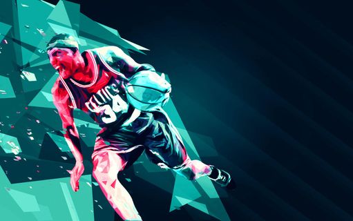 几何抽象艺术球员图片