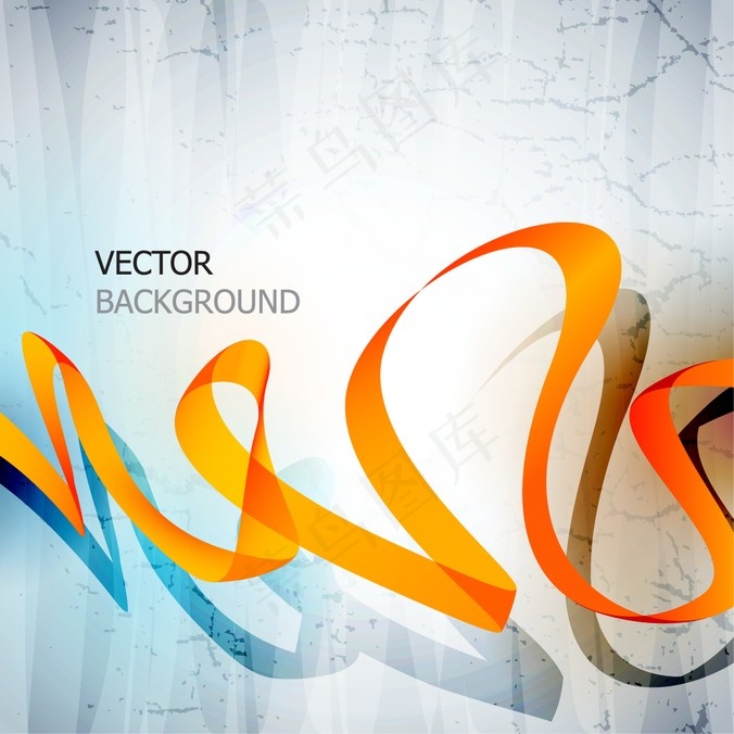 彩带背景矢量图