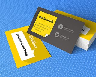 时尚个性名片模板