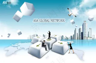 网络，科技、电脑广告PSD源图片