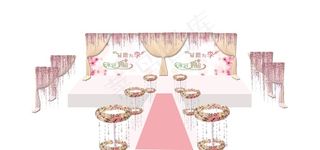 唯美清新婚礼效果图