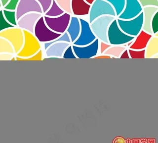 漂亮的花雨伞矢量素材