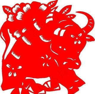 2009年牛年新春吉祥剪纸 牛 民...