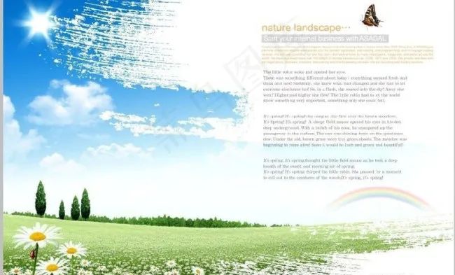 野外风景画册经典排版样式(3500X2300(DPI:300))psd模版下载