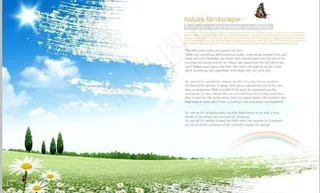 野外风景画册经典排版样式