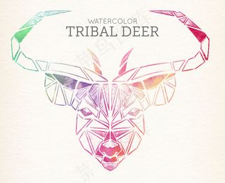 牛头剪影素材牛角图标