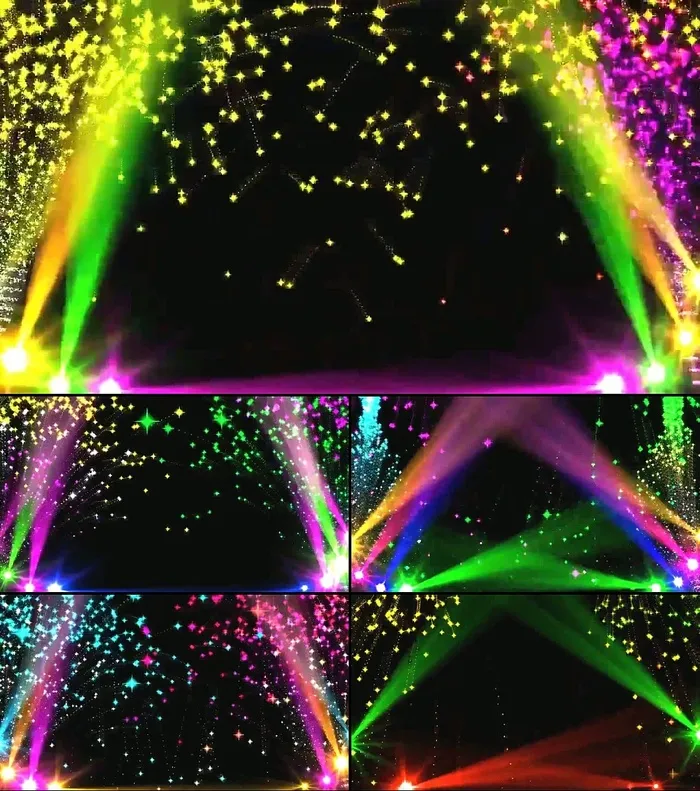 震撼炫彩射灯大气开场片头视频背景