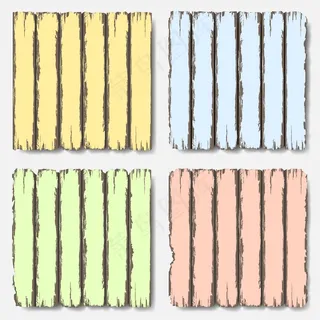 柔和的颜色的旧木栅栏