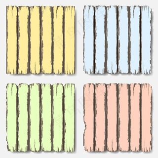 柔和的颜色的旧木栅栏