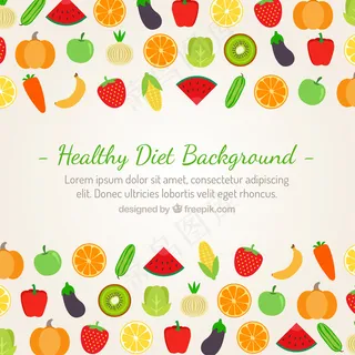 健康饮食的背景
