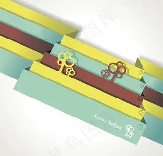 矢量炫彩折纸设计图片