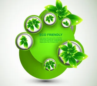 绿叶水珠水滴 绿色环保背景图片