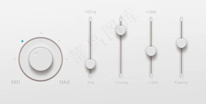 音乐按钮图片psd模版下载