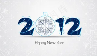 2012圣诞字体02——矢量素材