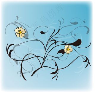 印花矢量图 T恤图案 插画 植物 ...