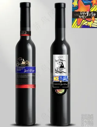 瘦黑瓶红酒标 女士图片