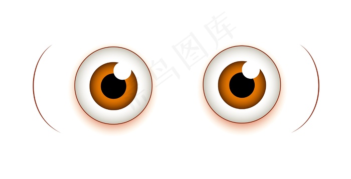 卡通人物的眼睛