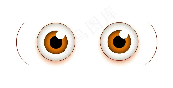 卡通人物的眼睛eps,ai矢量模版下载